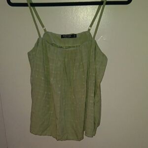 Nasty Gal Light Green Camisole Top